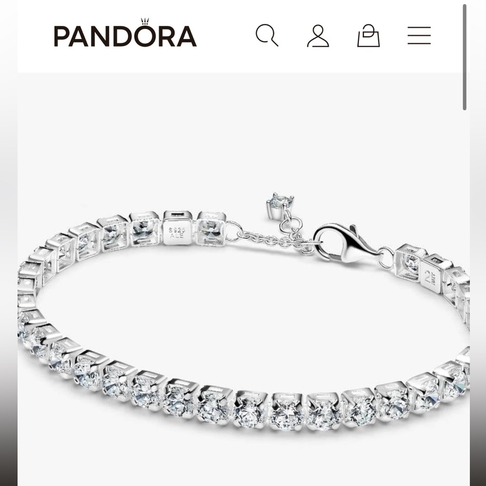 Sparkling Bold Tennis Bracelet - Sterling Silver - Picture 3 of 6